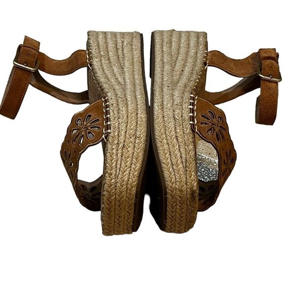 Crown Vintage Espadrille Sandals 8 1/2M 8.5 (long fits like a 9) ankle strap - Picture 7 of 13